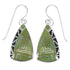 Turquoise And Genuine Sterling Silver Southwest Hook Dangle Earrings YX79080