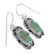 Southwestern Turquoise And Genuine Sterling Silver Hook Dangle Earrings YX79097