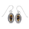 Southwestern Multicolor Sterling Silver Hook Dangle Earrings WX71650