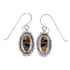 Southwestern Multicolor Sterling Silver Hook Dangle Earrings WX71650