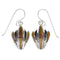 Sterling Silver Multicolor Southwestern Hook Dangle Earrings WX71670