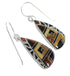 Southwest Multicolor Genuine Sterling Silver Hook Dangle Earrings WX71683