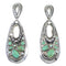 Turquoise Opal Authentic Sterling Silver Southwestern Post Dangle Earrings QX81791