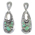 Turquoise Opal Authentic Sterling Silver Southwestern Post Dangle Earrings QX81791