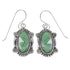 Southwestern Turquoise Opal Sterling Silver Hook Dangle Earrings QX81923