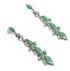 Authentic Sterling Silver Southwest Turquoise Post Dangle Earrings QX69252