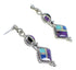 Multicolor And Sterling Silver Southwestern Post Dangle Earrings YX69453