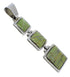 Turquoise Silver Slide Pendant YX73867