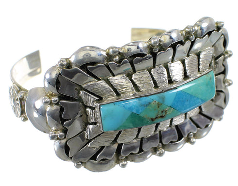 Southwest Turquoise Silver Cuff Bracelet YX77739