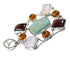 Silver Multicolor Southwest Pendant QX77169