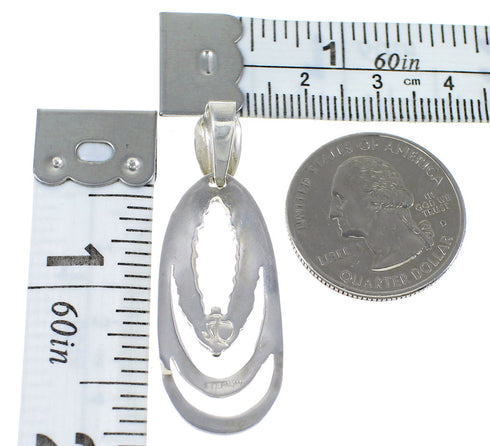 Silver Turquoise Southwestern Pendant AX78478