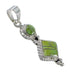 Turquoise Silver Southwestern Jewelry Slide Pendant AX79069