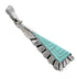 Turquoise Inlay Genuine Sterling Silver Pendant AX79195