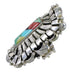 Multicolor Inlay Genuine Sterling Silver Southwest Ring Size 5-1/2 QX75669