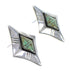 Turquoise Inlay Genuine Sterling Silver Post Earrings UX75789