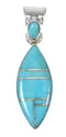 Turquoise Silver Southwest Pendant YX75413