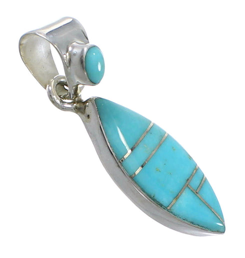 Turquoise Silver Southwest Pendant YX75413