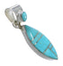 Turquoise Silver Southwest Pendant YX75413