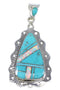 Turquoise Opal Silver Pendant AX76491