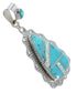 Turquoise Opal Silver Pendant AX76491