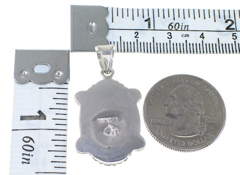 Turquoise Opal Southwest Authentic Sterling Silver Pendant AX76532