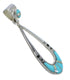 Turquoise Opal Southwestern Authentic Sterling Silver Pendant AX76534