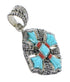 Coral Turquoise Silver Pendant YX75568