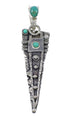 Sterling Silver And Turquoise Southwestern Pendant YX75664