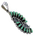 Turquoise Needlepoint Silver Southwest Pendant YX75754