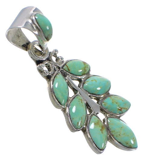 Turquoise Southwest Genuine Sterling Silver Pendant YX75760