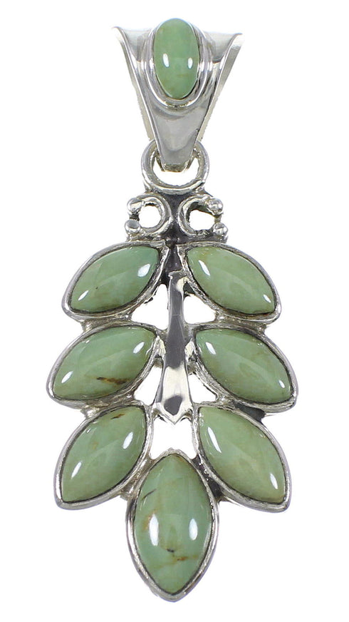 Turquoise Southwestern Genuine Sterling Silver Pendant YX75768