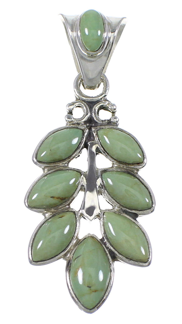 Turquoise Southwestern Genuine Sterling Silver Pendant YX75768