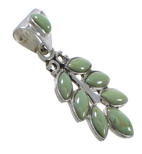 Turquoise Southwestern Genuine Sterling Silver Pendant YX75768