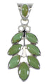 Turquoise Southwestern Authentic Sterling Silver Pendant YX75770