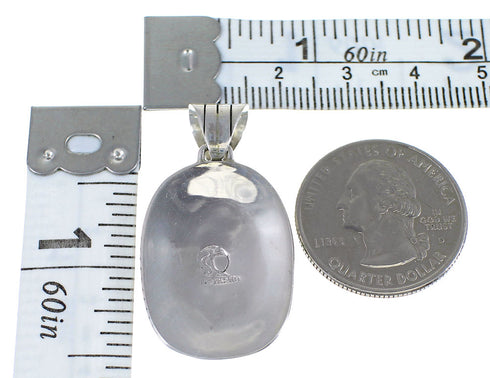 Turquoise And Silver Eagle Pendant YX77386