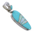 Turquoise Opal And Silver Pendant YX76581