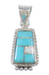 Sterling Silver Turquoise And Opal Pendant YX76591