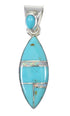 Silver Opal Turquoise Pendant YX76593
