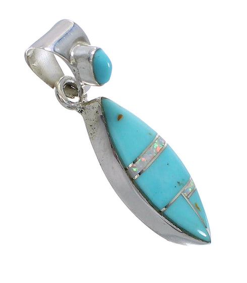 Silver Opal Turquoise Pendant YX76593