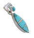 Silver Opal Turquoise Pendant YX76593