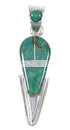 Opal Turquoise Authentic Sterling Silver Pendant YX75996