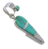 Opal Turquoise And Sterling Silver Pendant YX75998