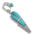 Opal Turquoise And Genuine Sterling Silver Pendant YX75999