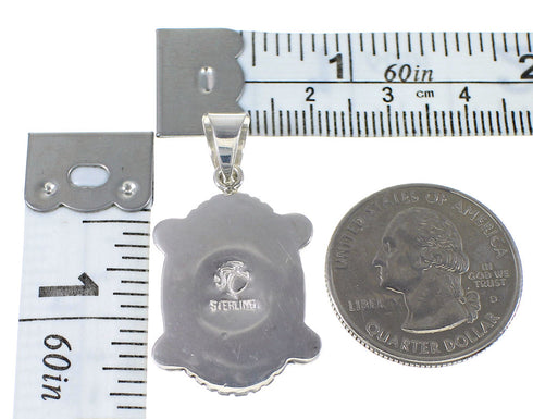 Silver Turquoise Opal Southwestern Pendant YX76032