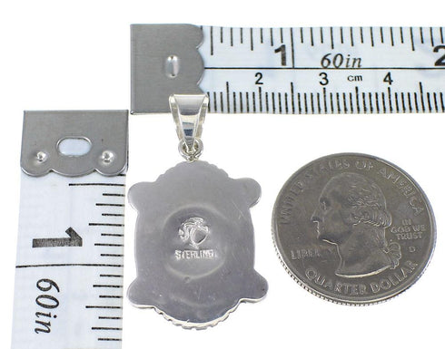 Sterling Silver Turquoise Opal Southwestern Pendant YX76042