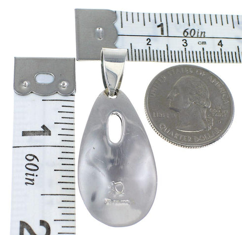 Authentic Sterling Silver Opal And Turquoise Southwest Pendant YX76139