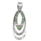Southwest Opal Turquoise Sterling Silver Pendant YX76148