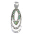 Southwest Opal Turquoise Sterling Silver Pendant YX76148