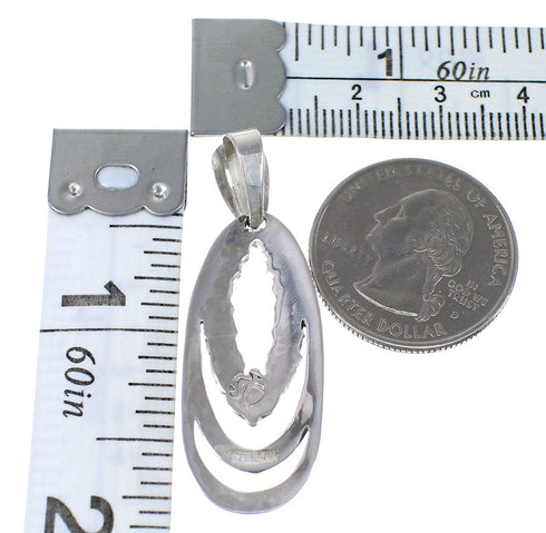 Southwest Opal Turquoise Sterling Silver Pendant YX76148