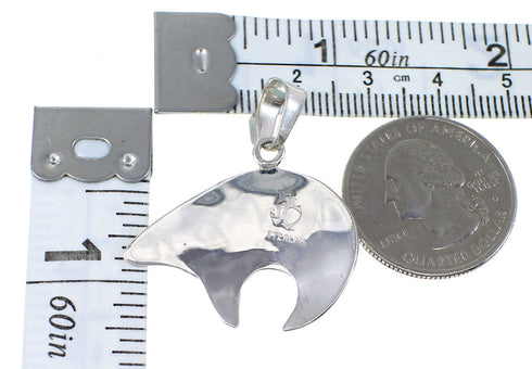 Sterling Silver Turquoise And Opal Bear Arrow Pendant YX77561